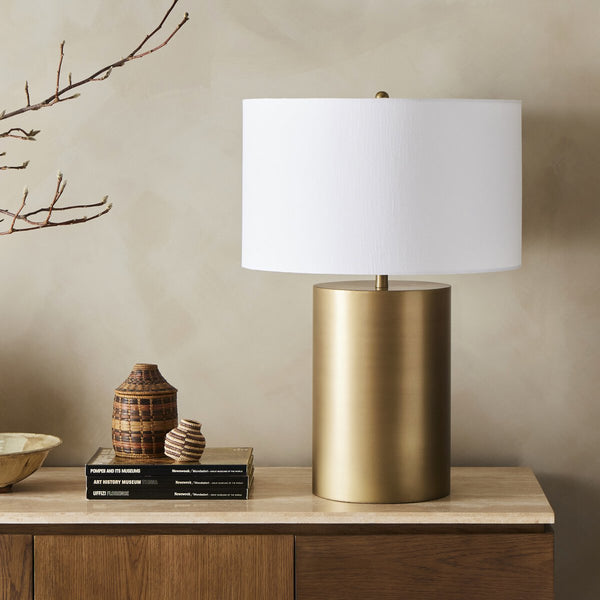 Cameron Table Lamp- Antique Brass