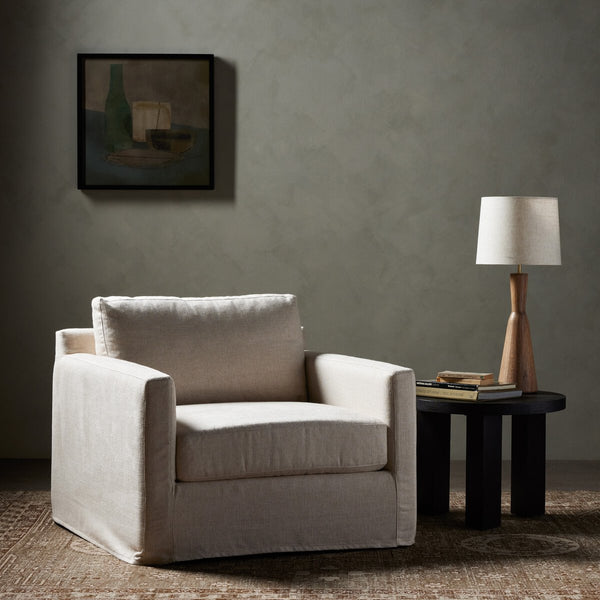 Hampton Slipcover Chair + Swivel Chair